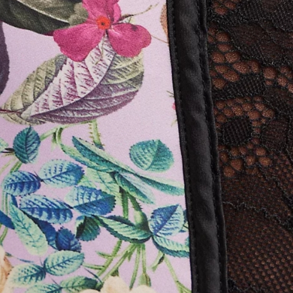 NWT Torrid Satin & Lace floral underwire bodysuit - Picture 3 of 8